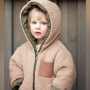 Marlot Babou coat faux fur Biscuit Sherpa jacket 4 toddler